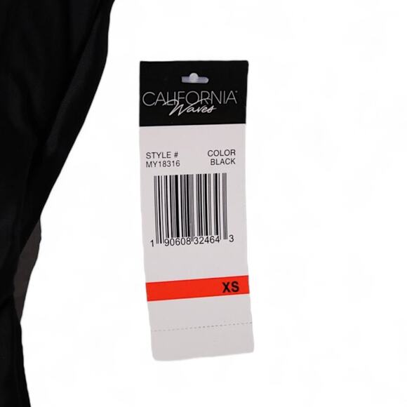 California Waves Bride One Piece Swimsuit Black Bachelorette Honeymoon Size XS - Picture 9 of 11